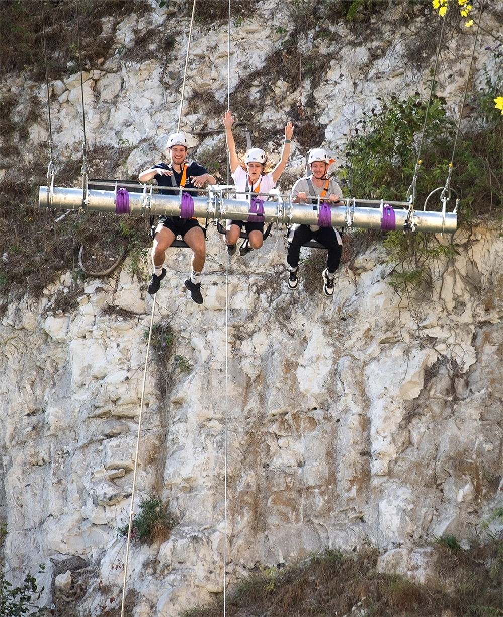 The giant swing at hangloose bluewater