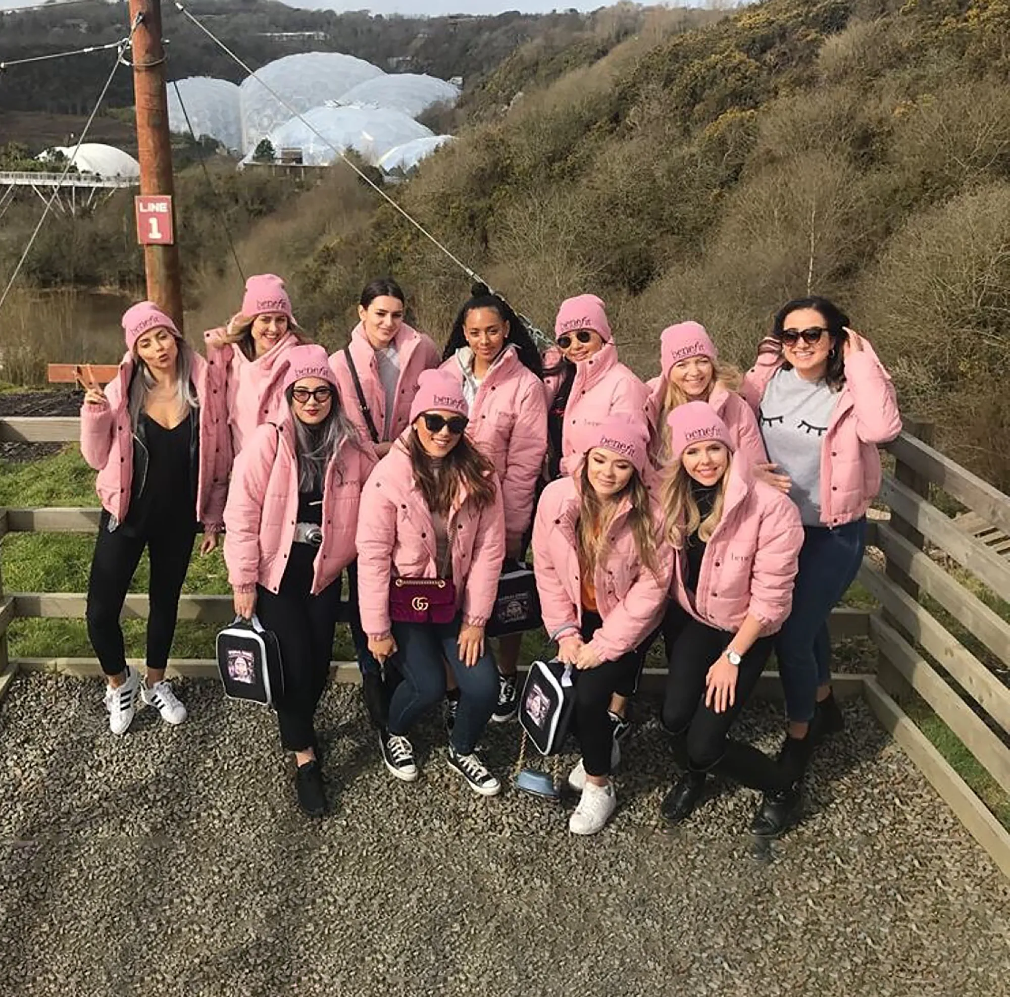 Hen do day out in Cornwall at hangloose eden
