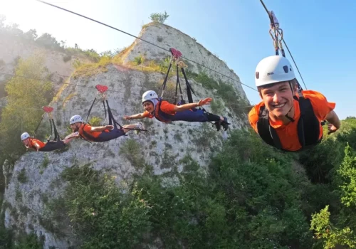 The zipline at hangloose bluewater