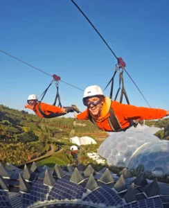 The zipwire experience at the eden project