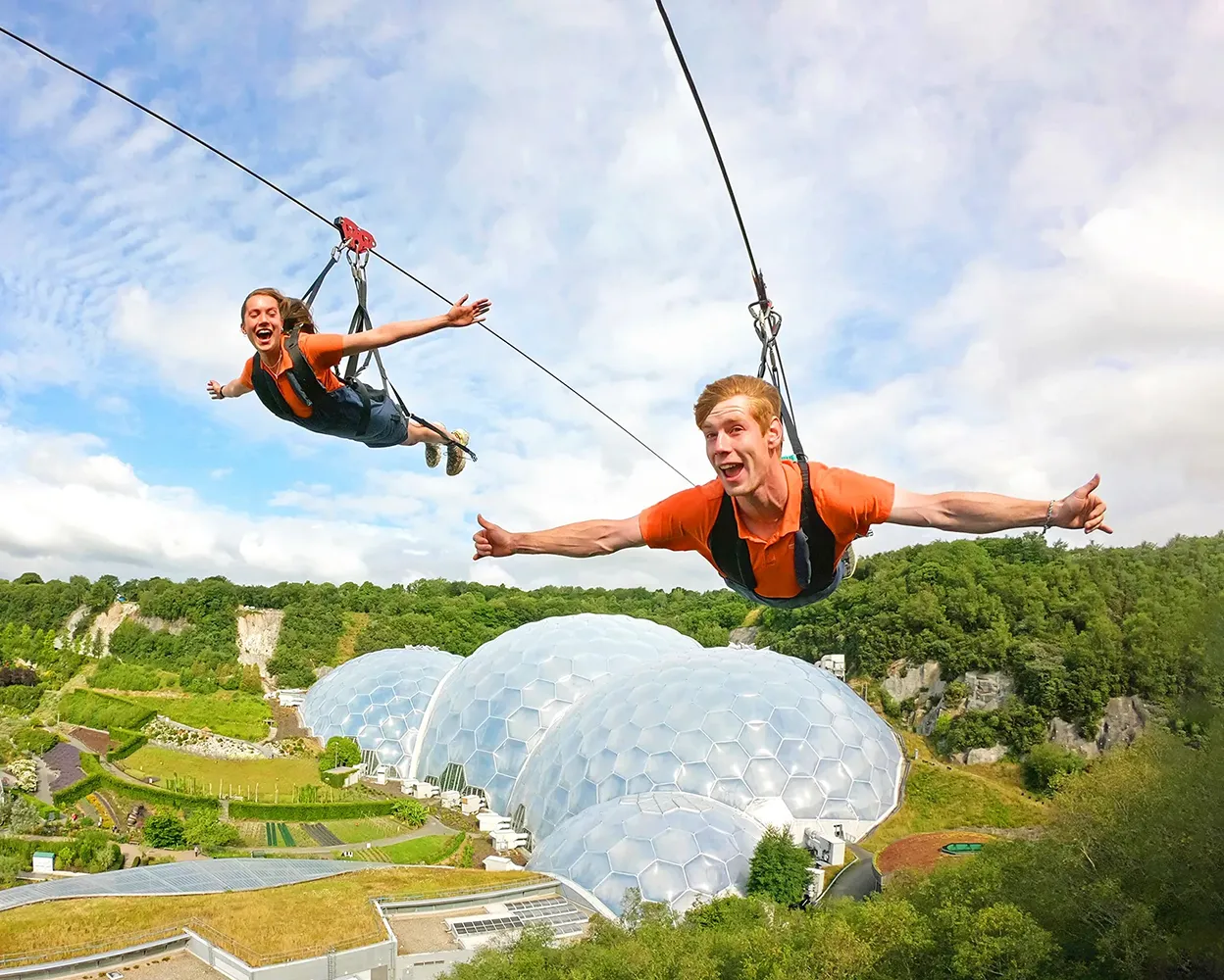 Zip Wire At The Eden Project Zipline