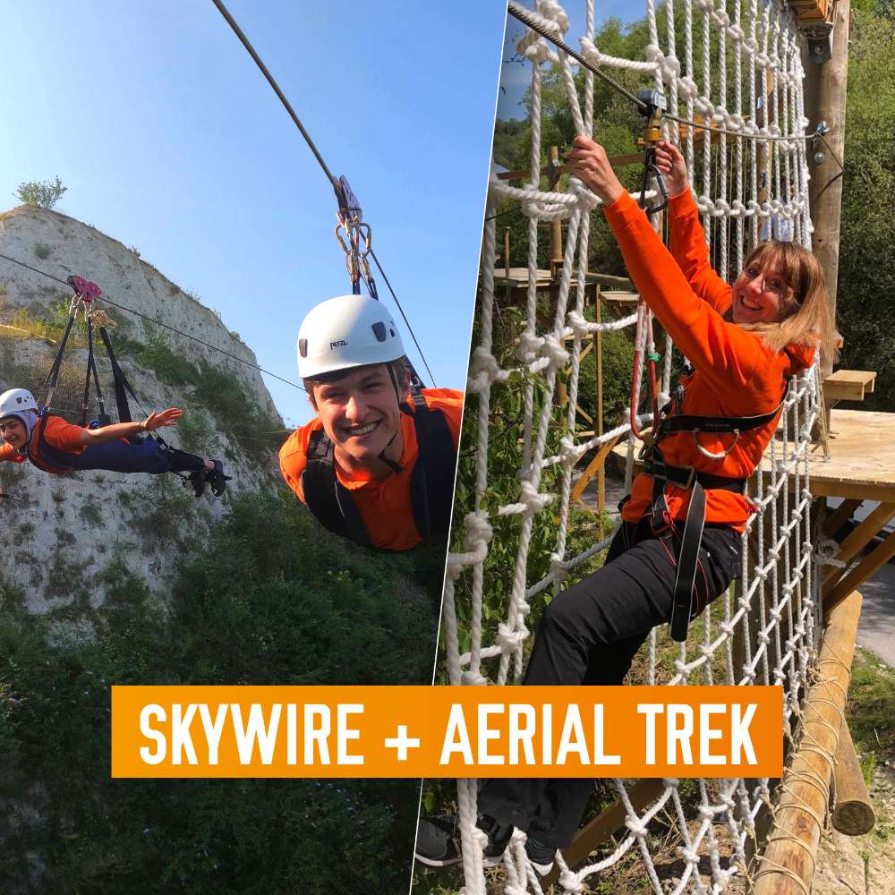 Skywire and Aerial Trek package at hangloose Bluewater