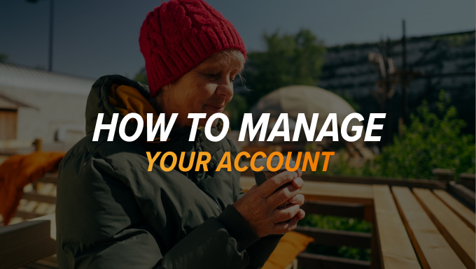 How to manage your Account